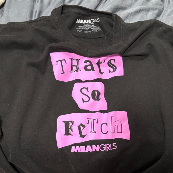 Mean Girls Black Sweatshirt with Pink Print - Picture 4 of 4